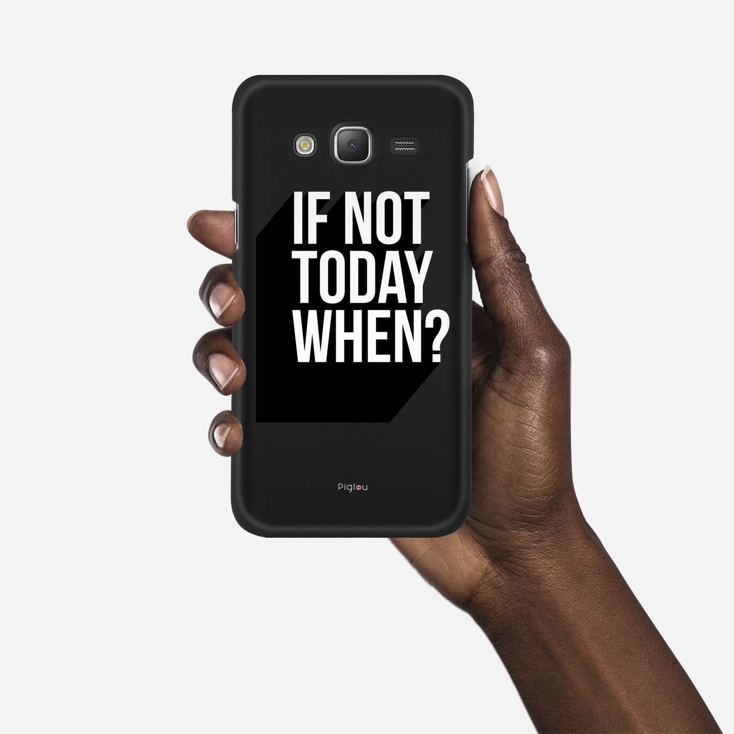 IF NOT TODAY WHEN Samsung Galaxy J5 (2015) case - thin fit matte black (D139)