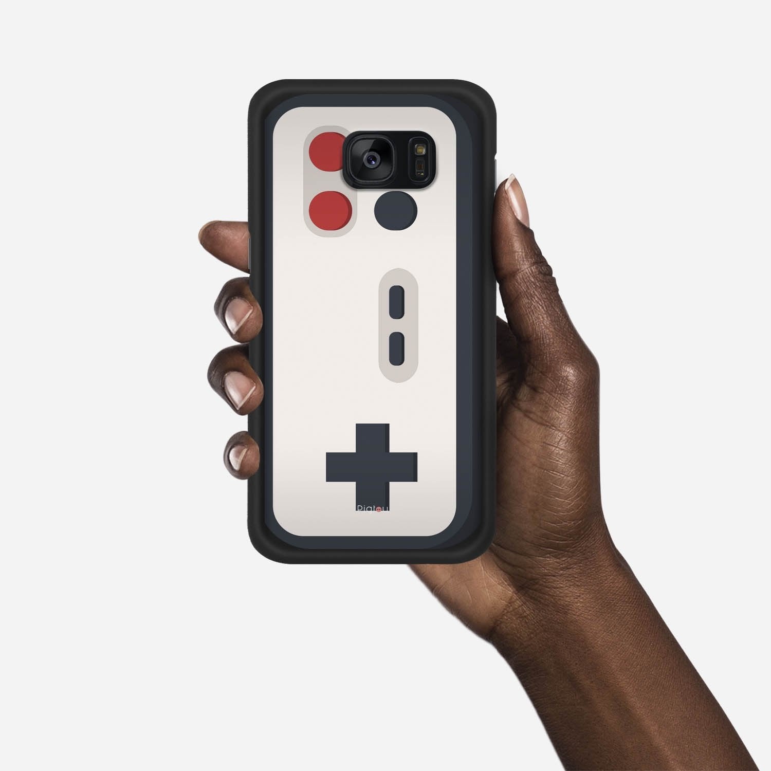8 BIT CONTROLLER Samsung Galaxy S7 case - thin fit matte black (D140)