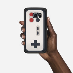 8 BIT CONTROLLER Samsung Galaxy S6 Edge case - thin fit matte black (D140)