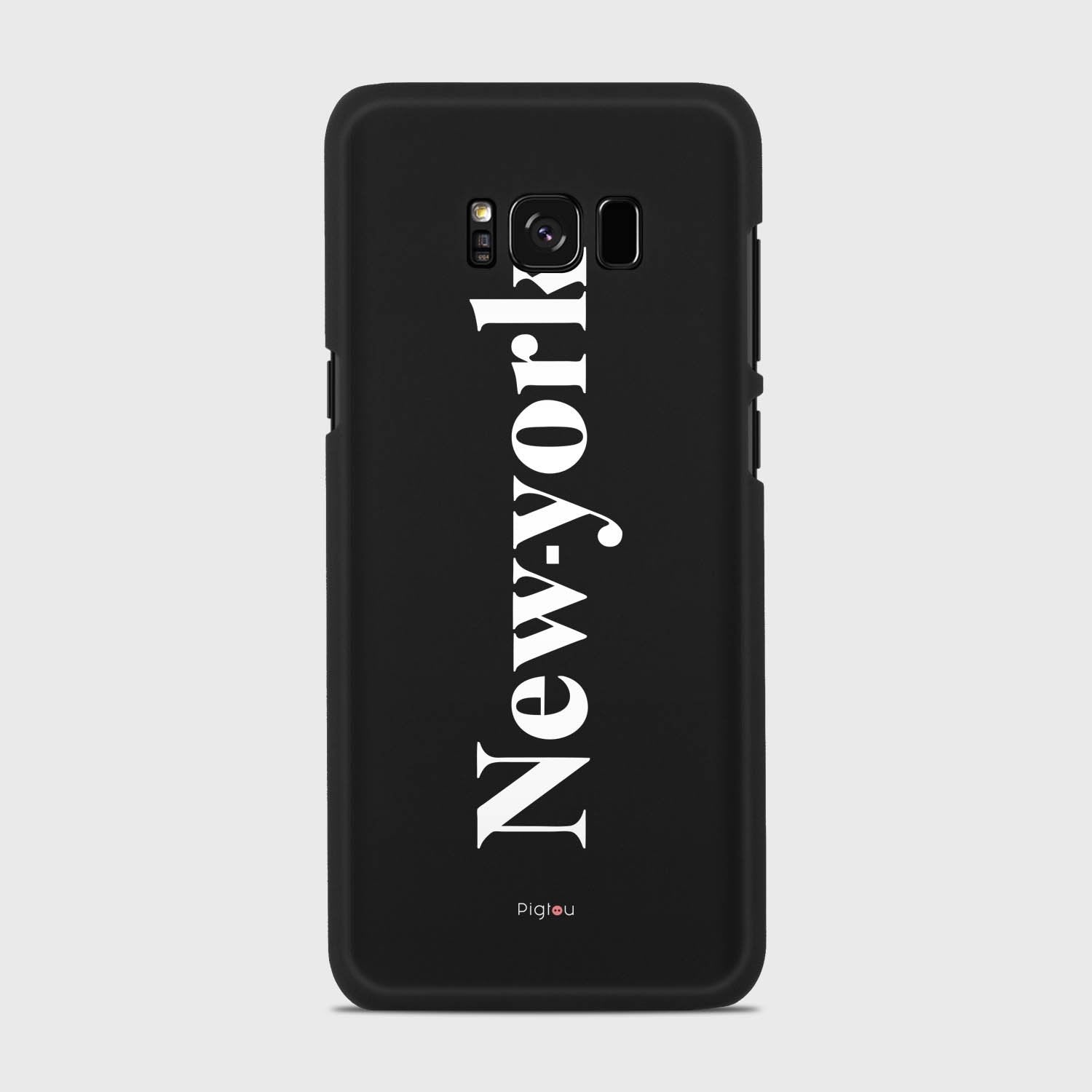 NEW YORK Samsung Galaxy S8 case - thin fit matte black (D141)