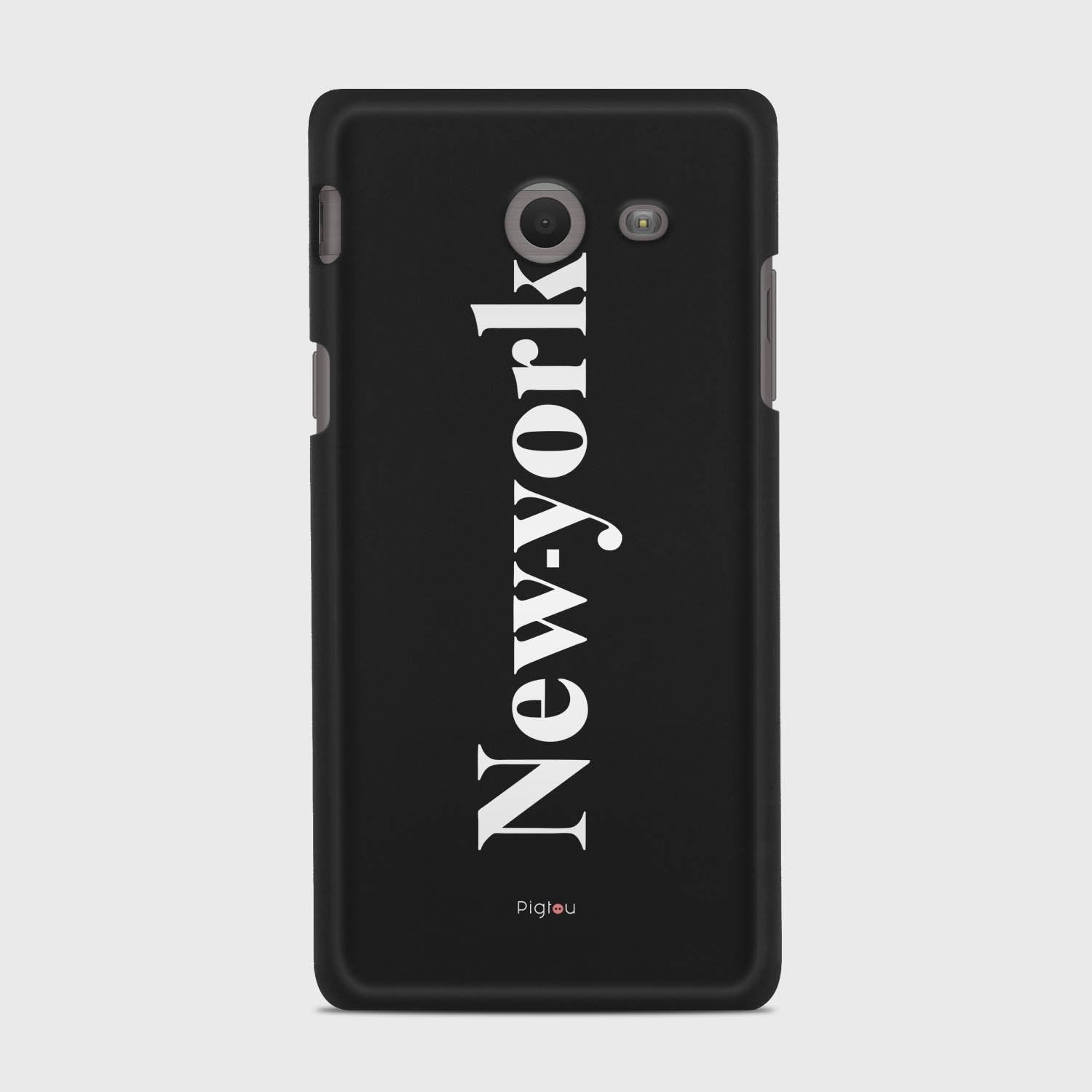 NEW YORK Samsung Galaxy J5 (2017) Verizon case - thin fit matte black (D141)