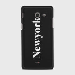 NEW YORK Samsung Galaxy J5 (2017) Verizon case - thin fit matte black (D141)