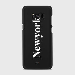 NEW YORK Samsung Galaxy S8 Plus case - thin fit matte black (D141)