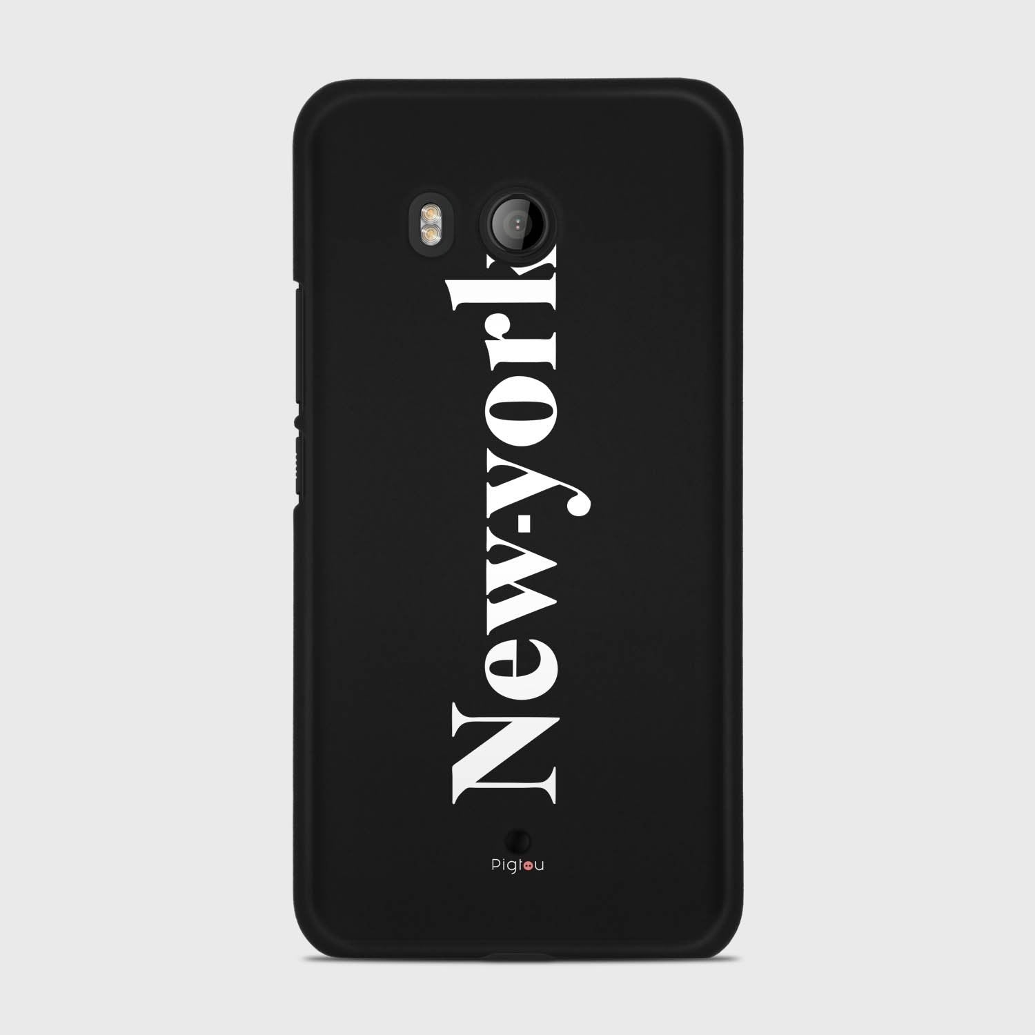 NEW YORK HTC U11 case - thin fit matte black (D141)