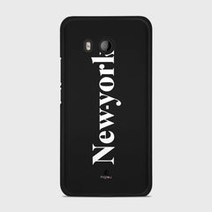 NEW YORK HTC U11 case - thin fit matte black (D141)