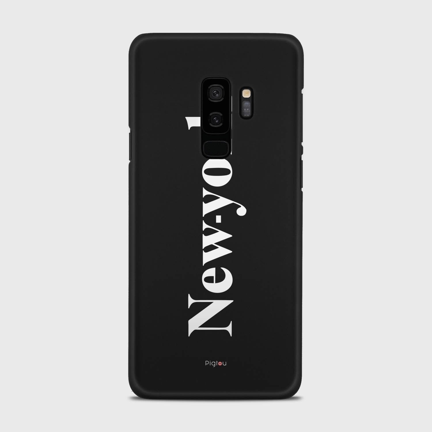 NEW YORK Samsung Galaxy S9 Plus case - thin fit matte black (D141)