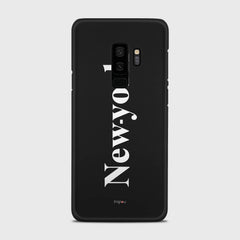 NEW YORK Samsung Galaxy S9 Plus case - thin fit matte black (D141)