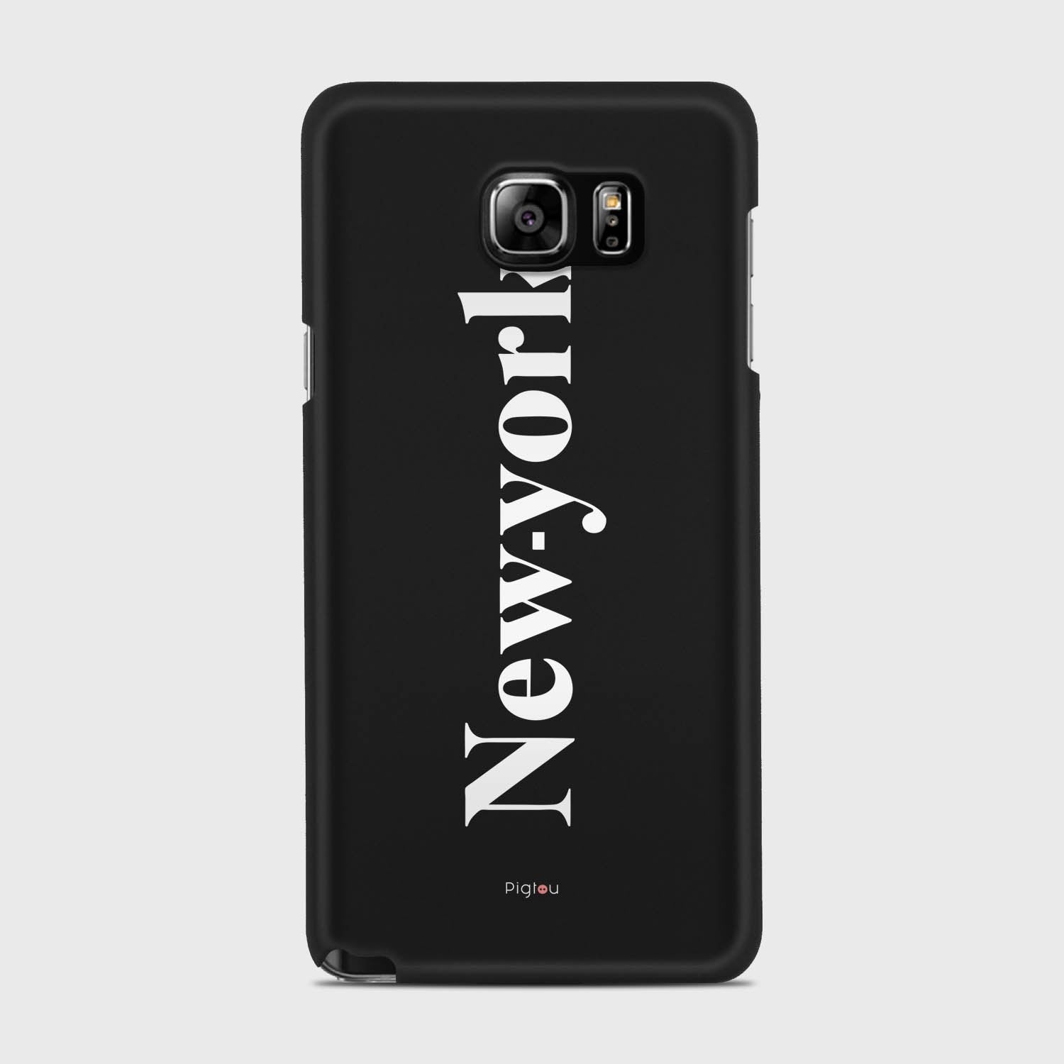 NEW YORK Samsung Galaxy Note 5 case - thin fit matte black (D141)