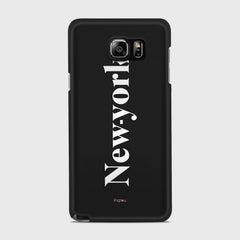 NEW YORK Samsung Galaxy Note 5 case - thin fit matte black (D141)