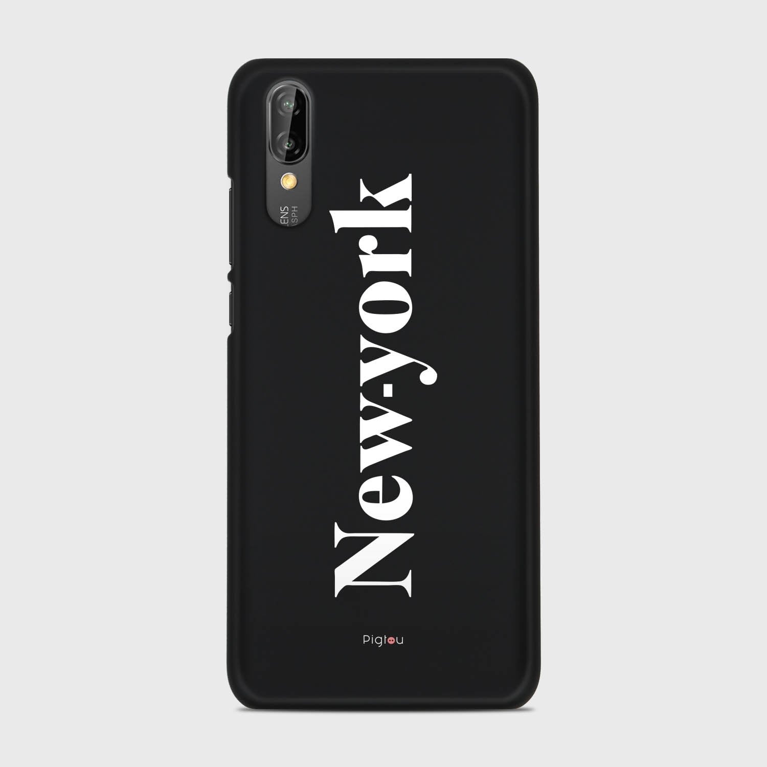 NEW YORK Huawei P20 case - thin fit matte black (D141)