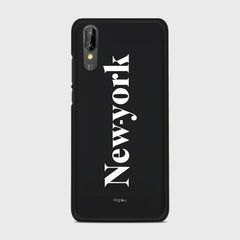 NEW YORK Huawei P20 case - thin fit matte black (D141)