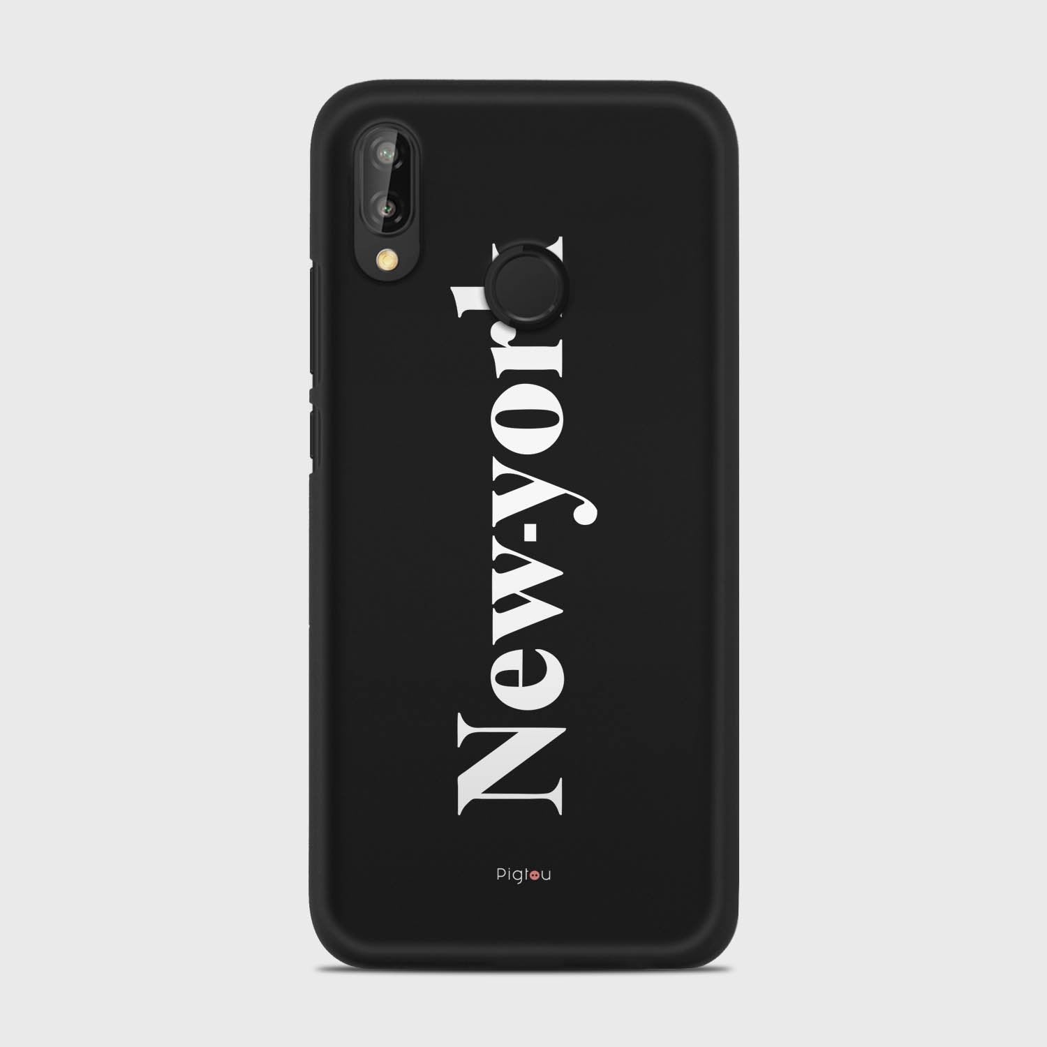 NEW YORK Huawei P20 Lite case - thin fit matte black (D141)