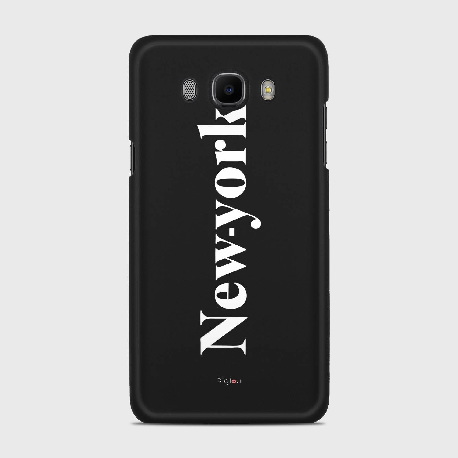 NEW YORK Samsung Galaxy J7 (2016) case - thin fit matte black (D141)