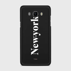 NEW YORK Samsung Galaxy J7 (2016) case - thin fit matte black (D141)