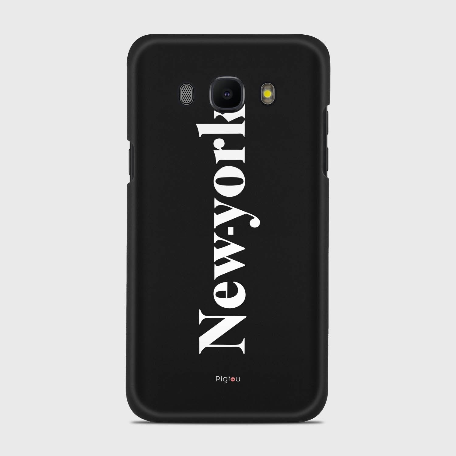 NEW YORK Samsung Galaxy J5 (2016) case - thin fit matte black (D141)