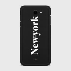 NEW YORK Samsung Galaxy J7 (2017) Verizon case - thin fit matte black (D141)