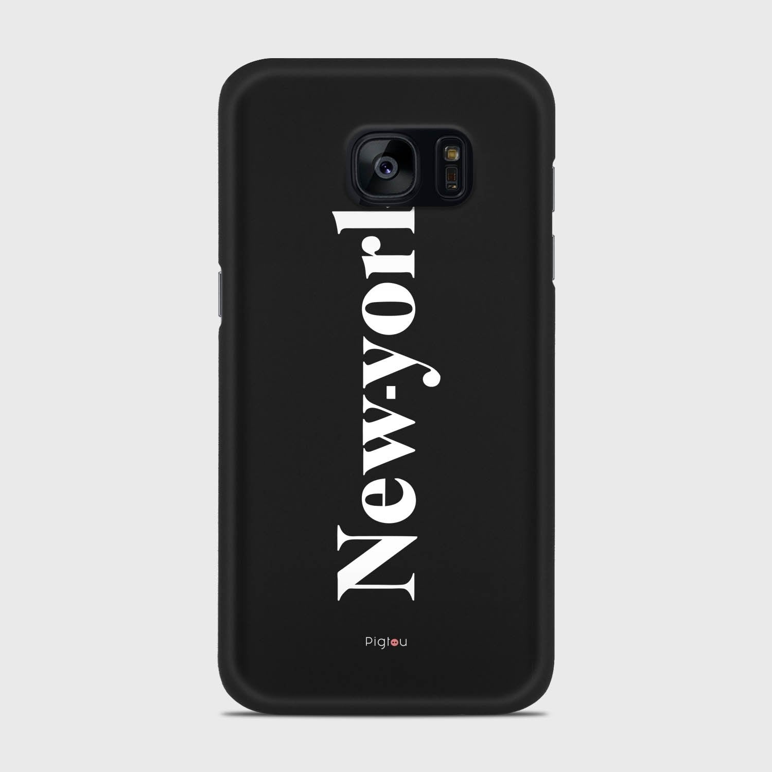 NEW YORK Samsung Galaxy S7 case - thin fit matte black (D141)