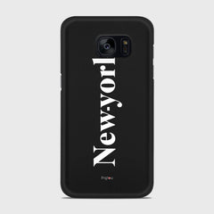 NEW YORK Samsung Galaxy S7 case - thin fit matte black (D141)