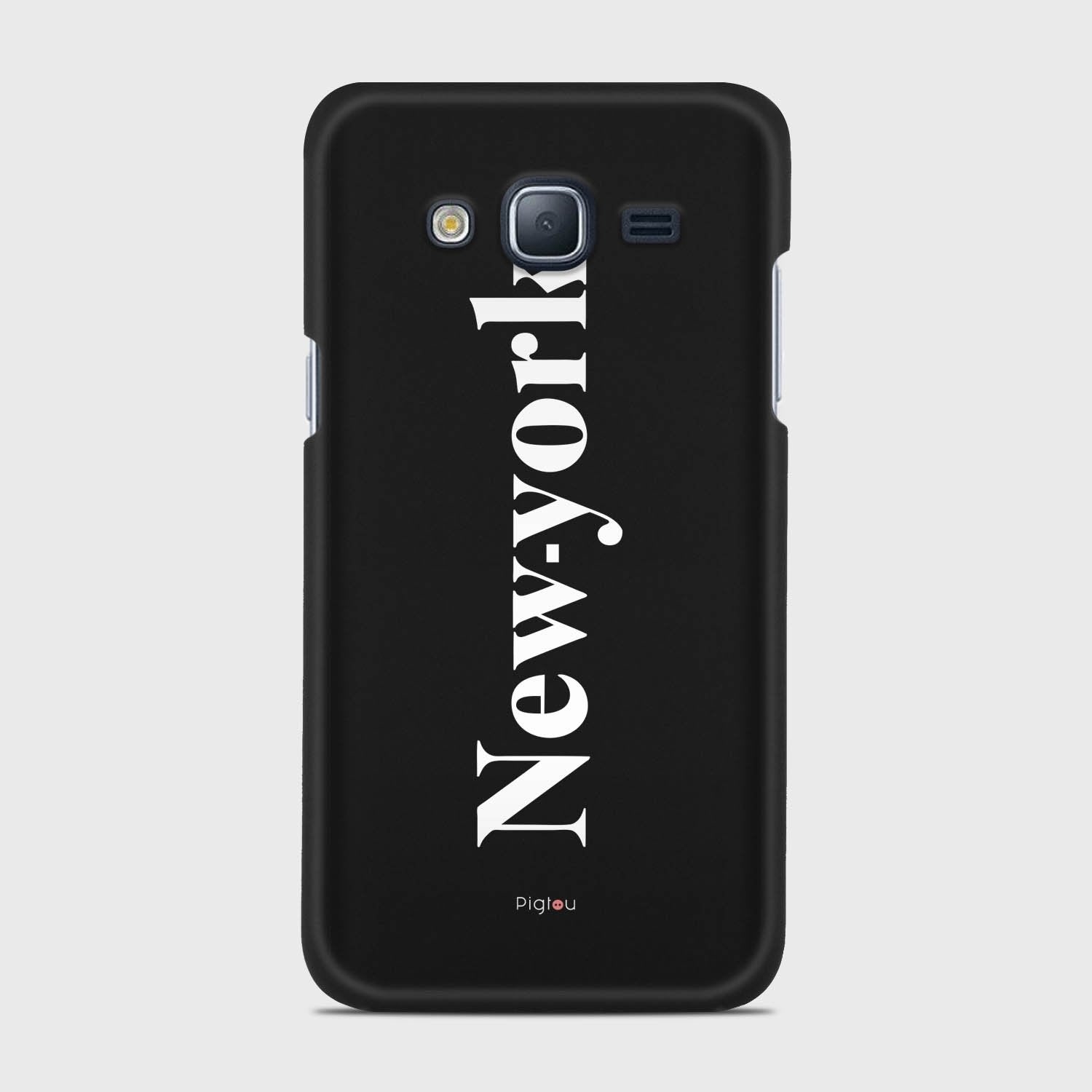 NEW YORK Samsung Galaxy J3 (2016) case - thin fit matte black (D141)