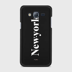 NEW YORK Samsung Galaxy J3 (2016) case - thin fit matte black (D141)