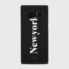 NEW YORK Samsung Galaxy Note 8 case - thin fit matte black (D141)