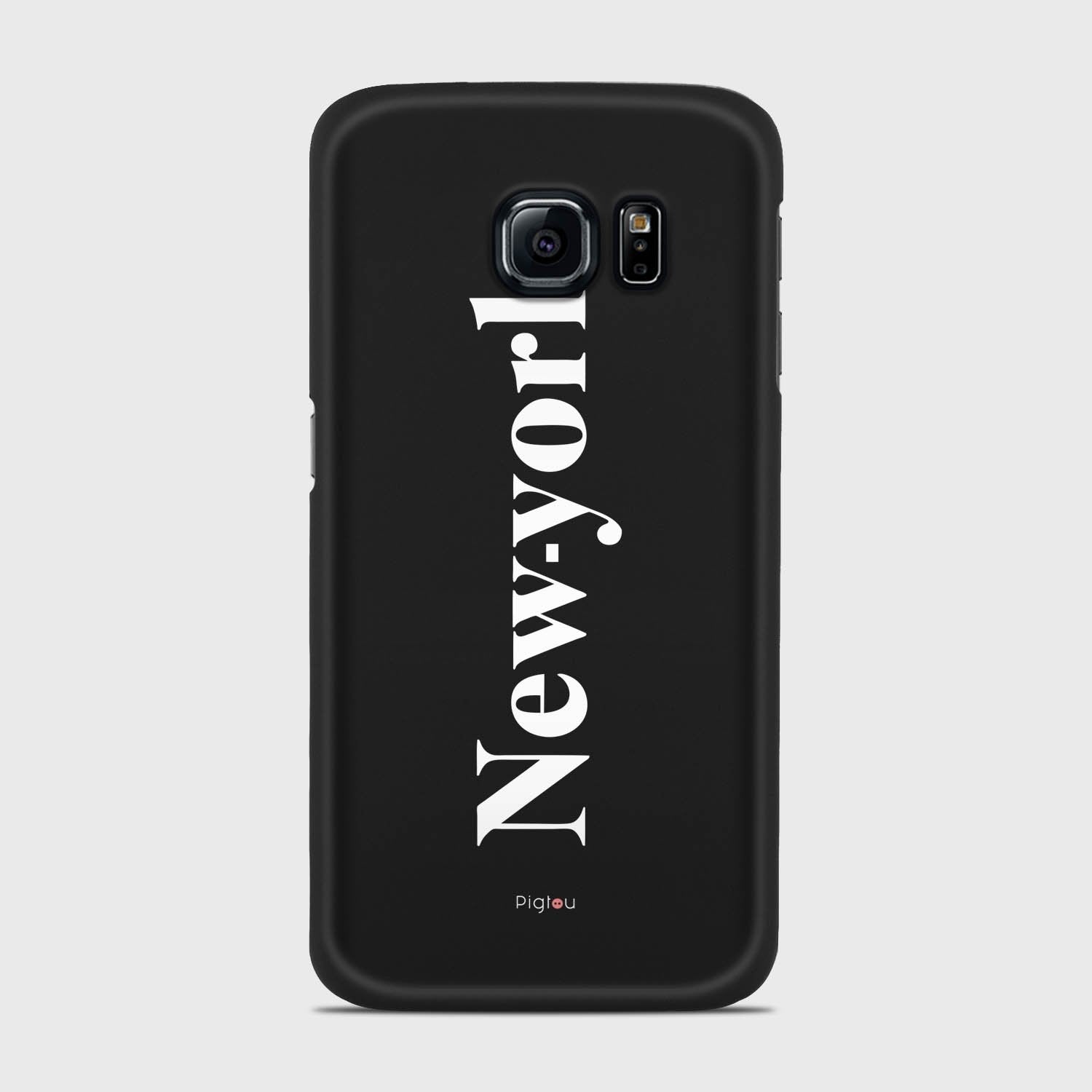 NEW YORK Samsung Galaxy S6 Edge case - thin fit matte black (D141)