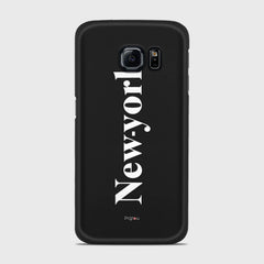 NEW YORK Samsung Galaxy S6 Edge case - thin fit matte black (D141)