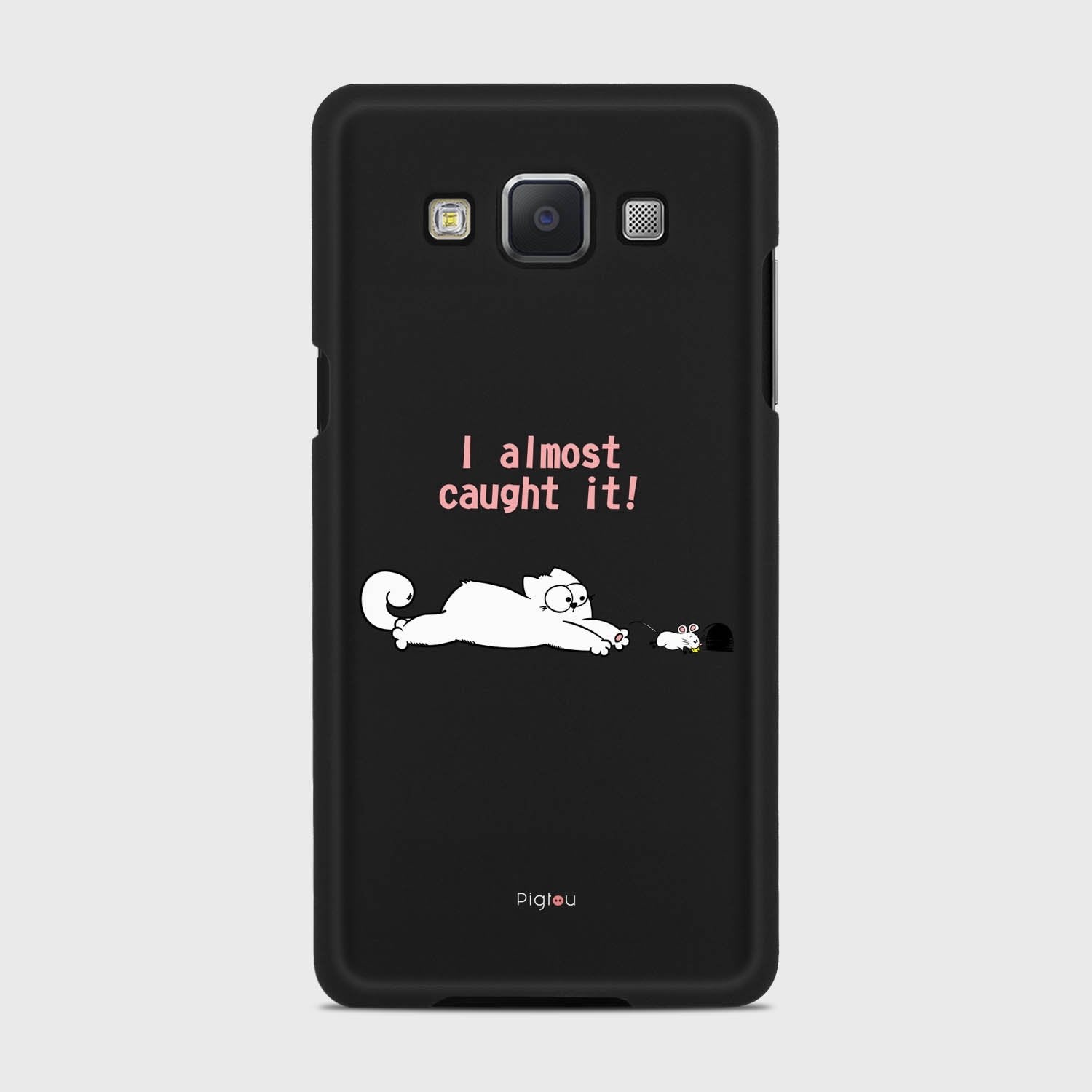 I ALMOST CAUGHT IT Samsung Galaxy A5 (2015) case - thin fit matte black (D142)