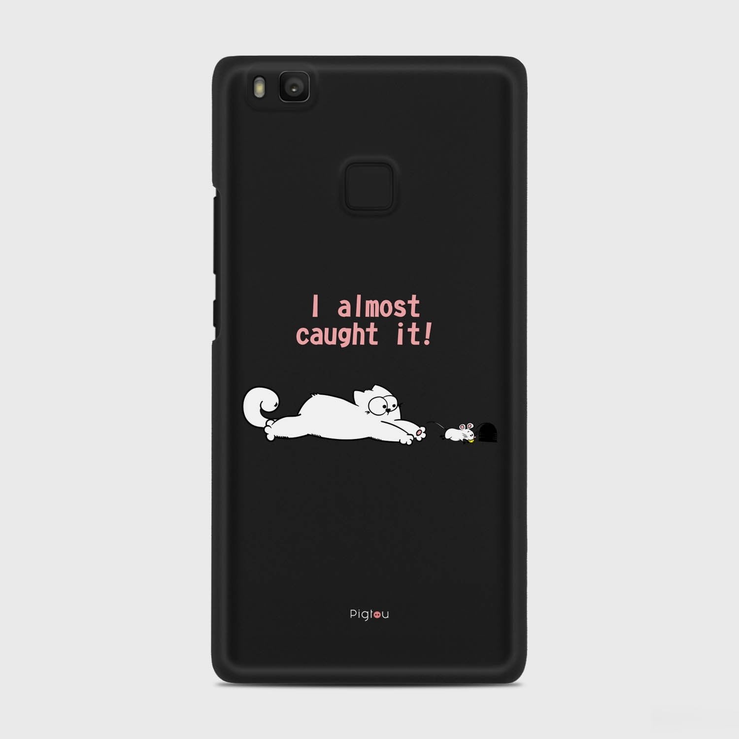 I ALMOST CAUGHT IT Huawei P9 Lite case - thin fit matte black (D142)