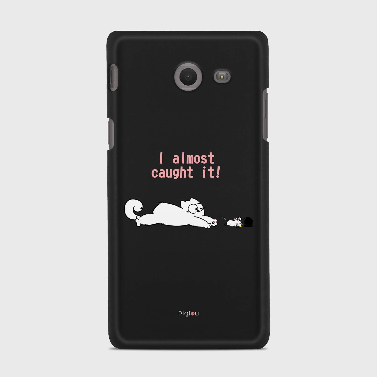 I ALMOST CAUGHT IT Samsung Galaxy J5 (2017) Verizon case - thin fit matte black (D142)