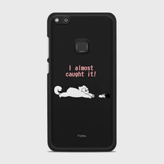 I ALMOST CAUGHT IT Huawei P10 Lite case - thin fit matte black (D142)