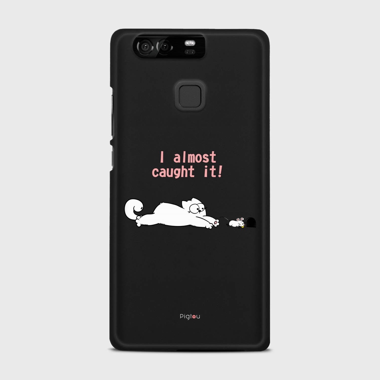I ALMOST CAUGHT IT Huawei P9 case - thin fit matte black (D142)