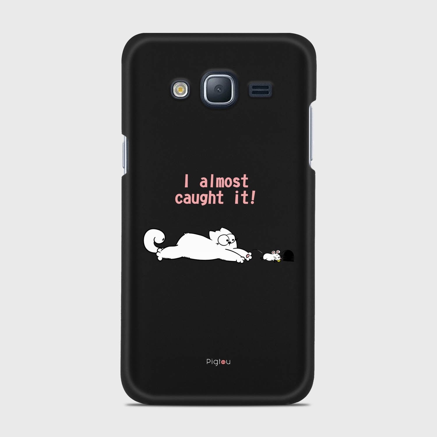 I ALMOST CAUGHT IT Samsung Galaxy J3 (2016) case - thin fit matte black (D142)