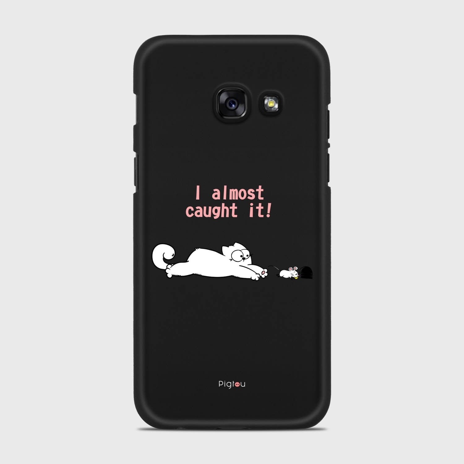 I ALMOST CAUGHT IT Samsung Galaxy A3 (2017) case - thin fit matte black (D142)