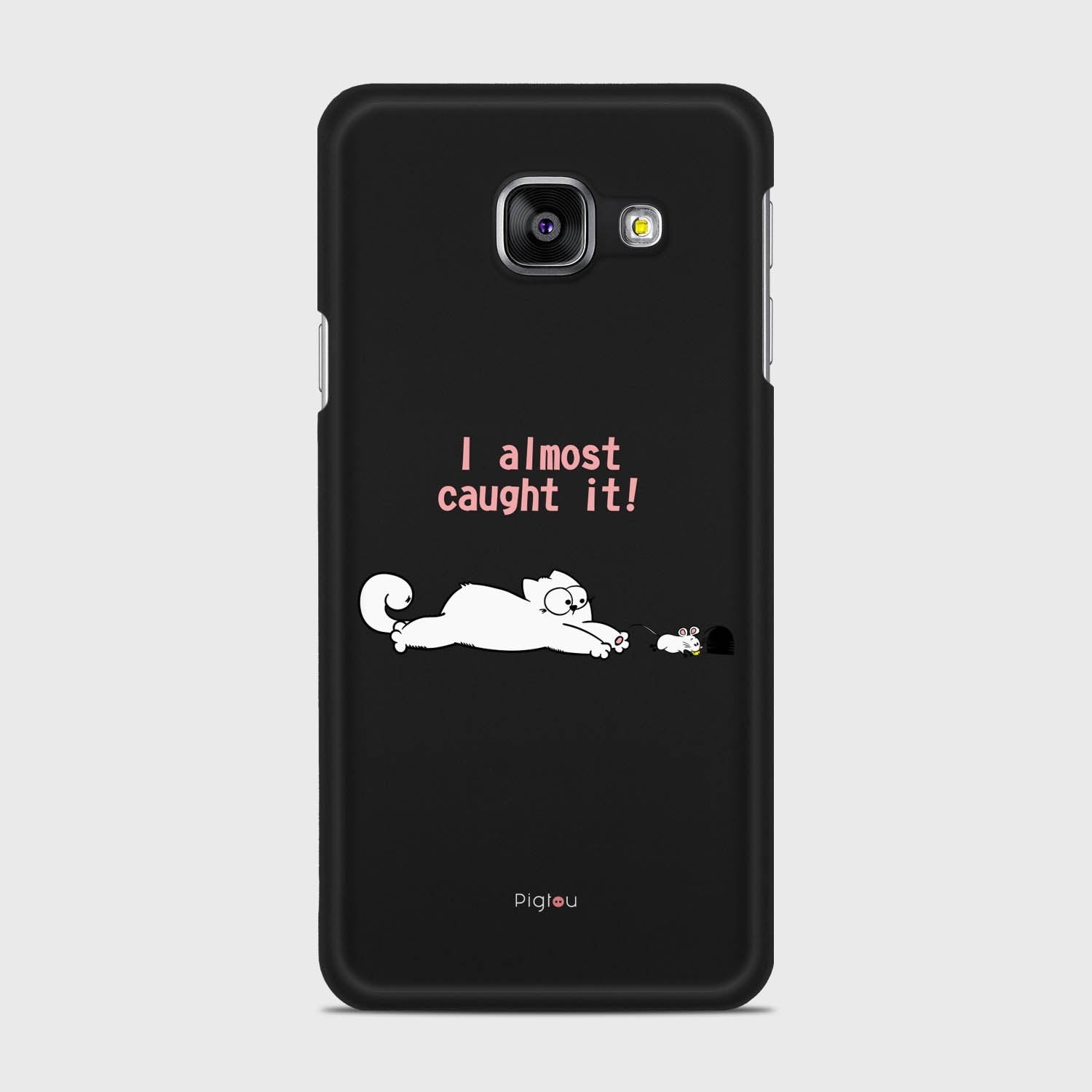 I ALMOST CAUGHT IT Samsung Galaxy A3 (2016) case - thin fit matte black (D142)