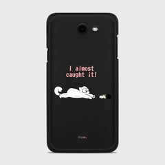 I ALMOST CAUGHT IT Samsung Galaxy J7 (2017) Verizon case - thin fit matte black (D142)