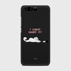 I ALMOST CAUGHT IT Huawei P10 case - thin fit matte black (D142)