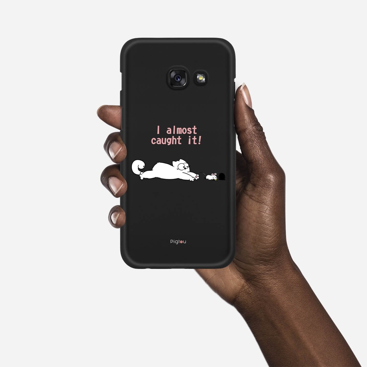 I ALMOST CAUGHT IT Samsung Galaxy A3 (2017) case - thin fit matte black (D142)