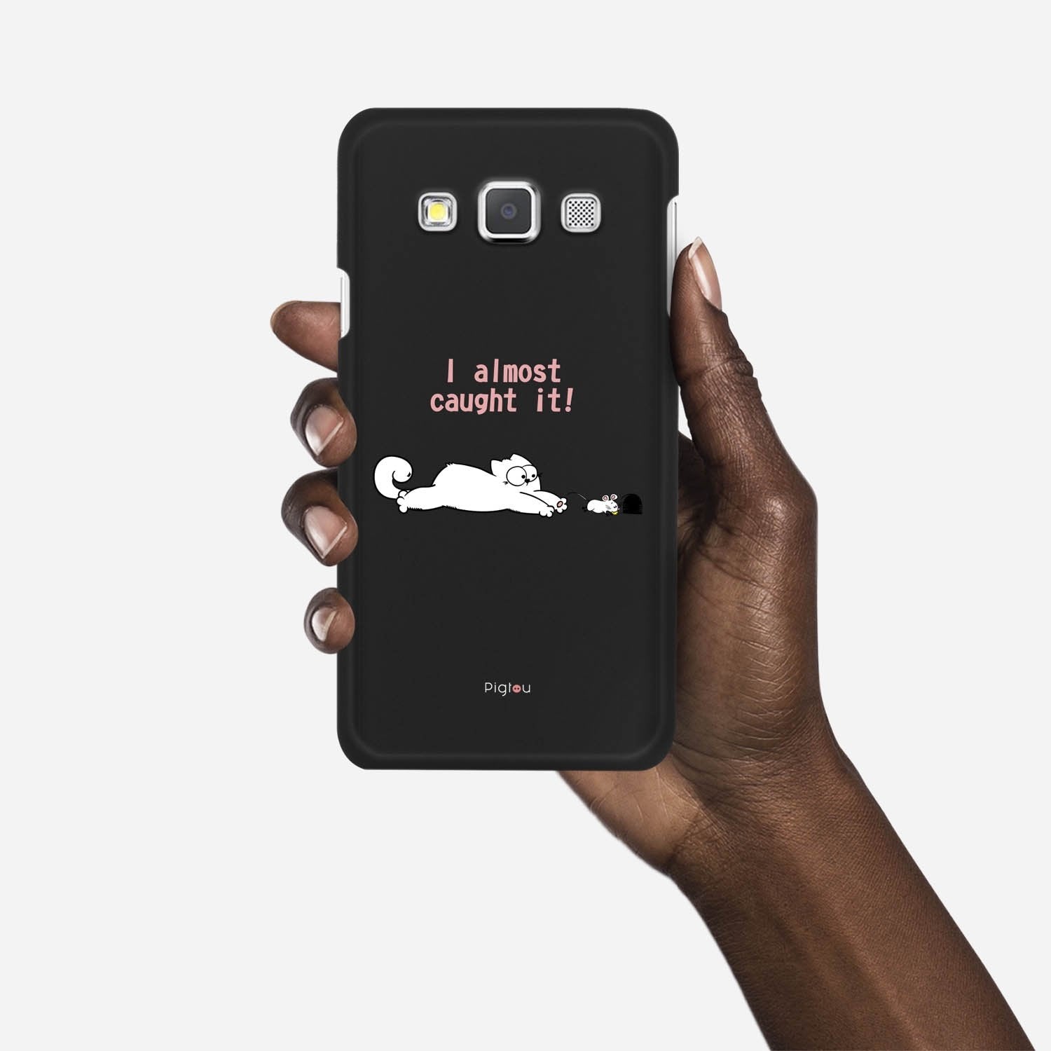 I ALMOST CAUGHT IT Samsung Galaxy A3 (2015) case - thin fit matte black (D142)
