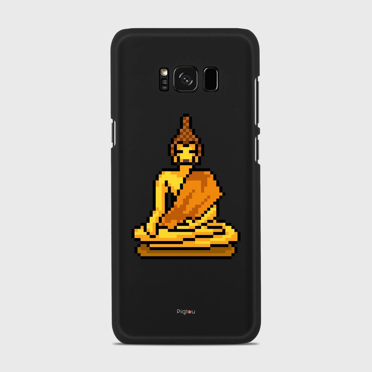 PIXELATED BUDDHA Samsung Galaxy S8 Plus case - thin fit matte black (D144)