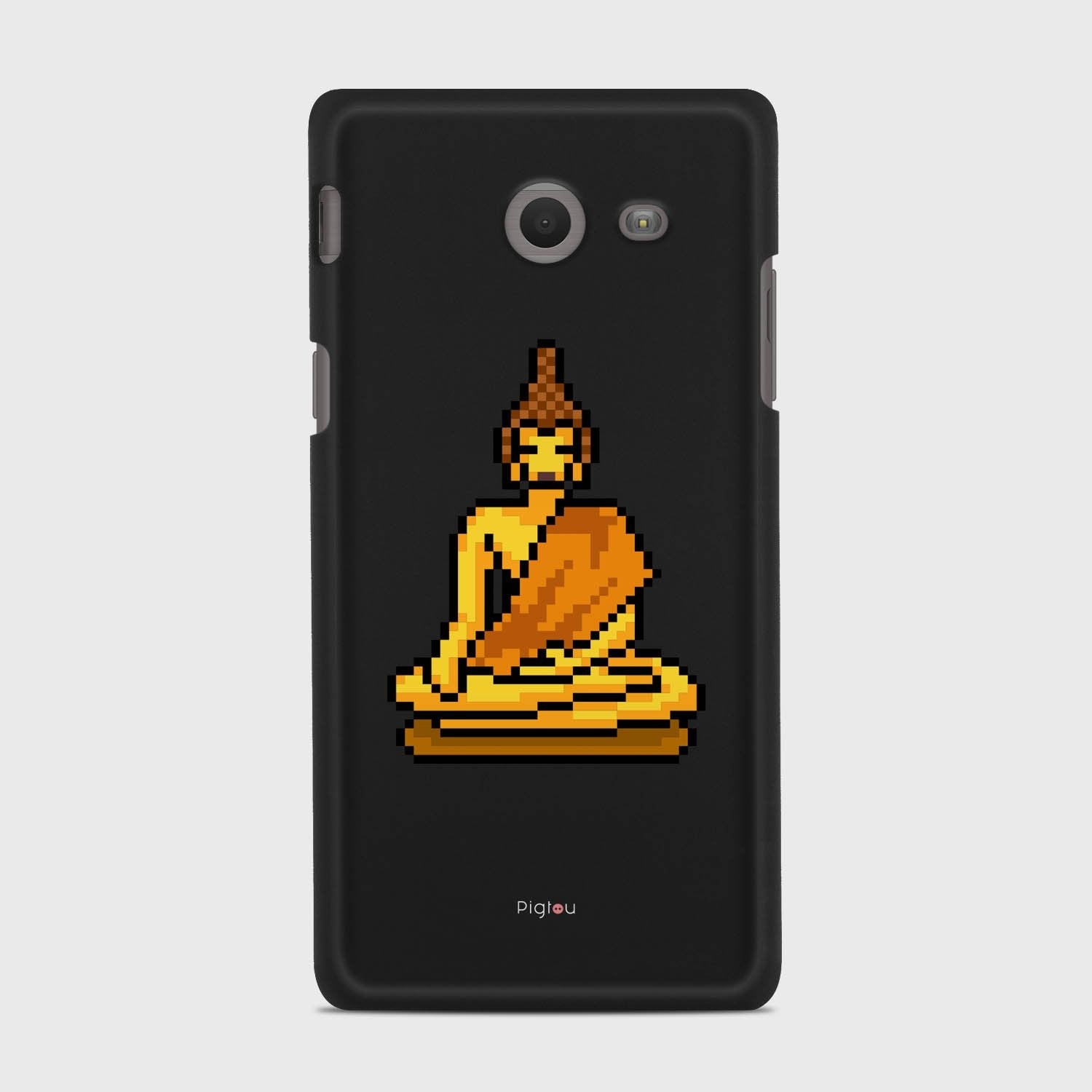 PIXELATED BUDDHA Samsung Galaxy J5 (2017) Verizon case - thin fit matte black (D144)