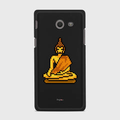 PIXELATED BUDDHA Samsung Galaxy J5 (2017) Verizon case - thin fit matte black (D144)