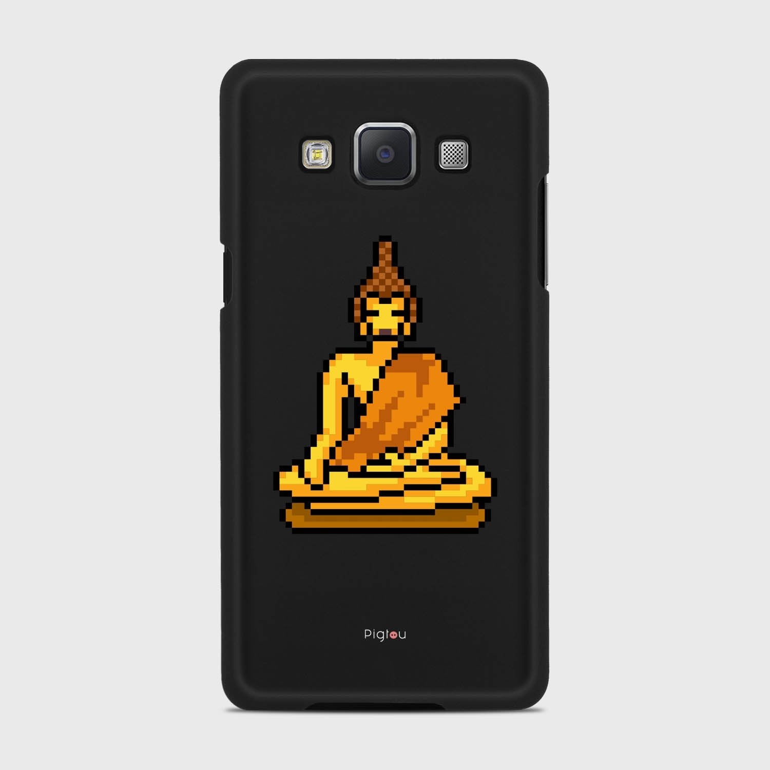 PIXELATED BUDDHA Samsung Galaxy A5 (2015) case - thin fit matte black (D144)
