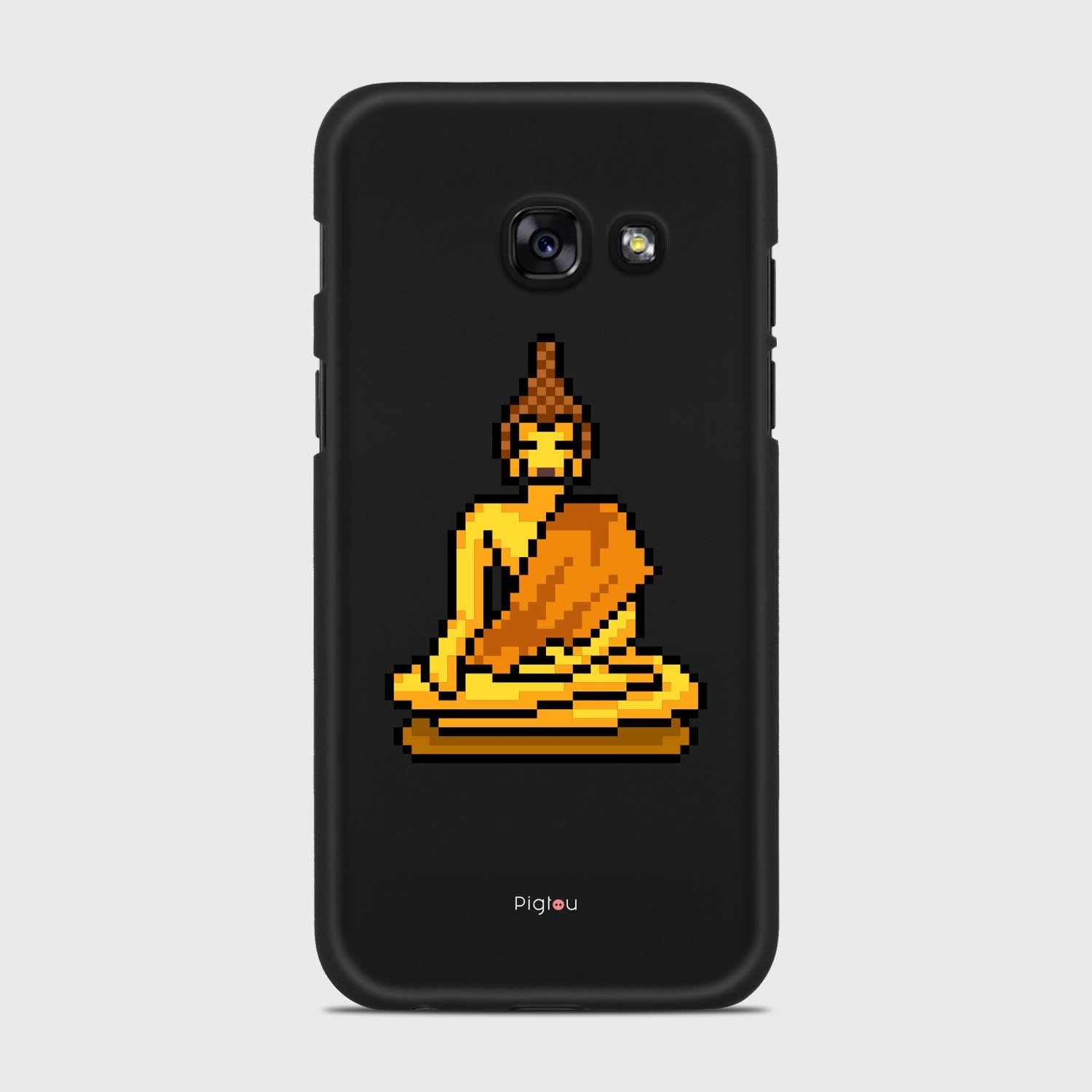 PIXELATED BUDDHA Samsung Galaxy A3 (2017) case - thin fit matte black (D144)
