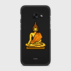 PIXELATED BUDDHA Samsung Galaxy A3 (2017) case - thin fit matte black (D144)