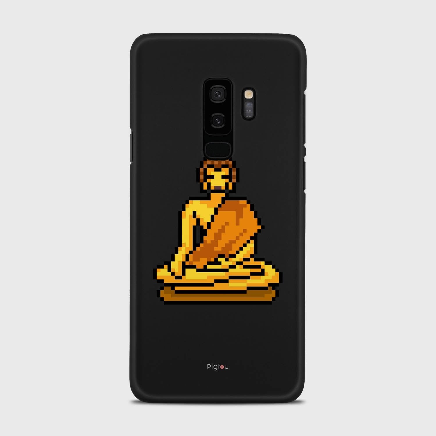 PIXELATED BUDDHA Samsung Galaxy S9 Plus case - thin fit matte black (D144)