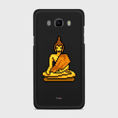 PIXELATED BUDDHA Samsung Galaxy J7 (2016) case - thin fit matte black (D144)