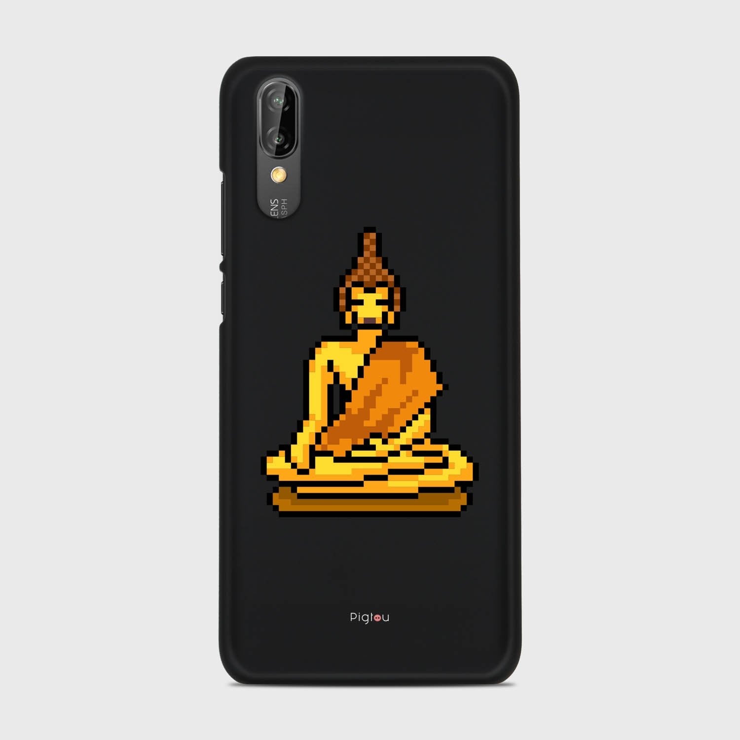 PIXELATED BUDDHA Huawei P20 case - thin fit matte black (D144)