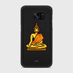 PIXELATED BUDDHA Samsung Galaxy S7 Edge case - thin fit matte black (D144)