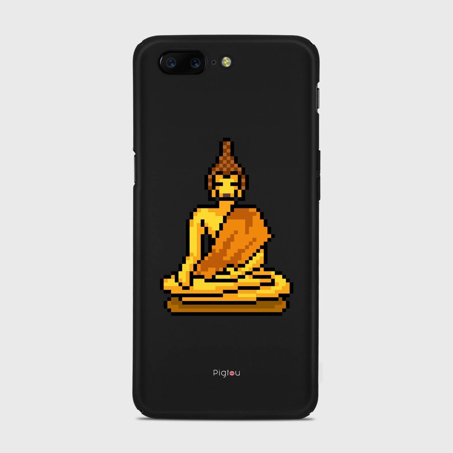 PIXELATED BUDDHA Samsung Galaxy A3 (2015) case - thin fit matte black (D144)
